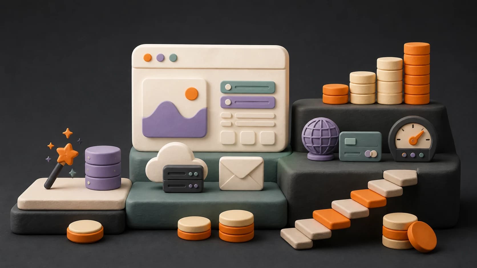 Layered cost blocks for building, launching, and operating an AI-built app